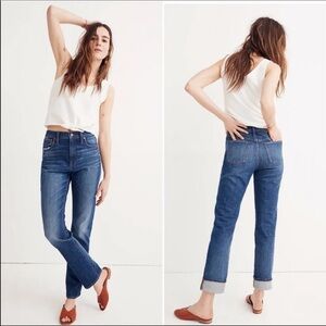 Madewell high-rise slim boyjean